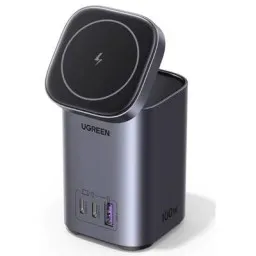 უსადენო დამტენი UGREEN 15076 Nexode, 100W, Type-C, USB, Wireless Charger, Gray-JUSTSHOP.GE-ზე