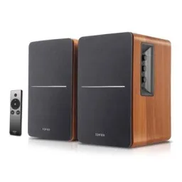 სტუდიური მონიტორი Edifier R1280Ts Active 2.0 Bookshelf Speaker Set, 42W RMS, Brown-JUSTSHOP.GE-ზე