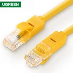 LAN კაბელი UGREEN Patch Cord NW103 (30642) Cat 5e UTP Lan Cable 10m (Yellow)-JUSTSHOP.GE-ზე