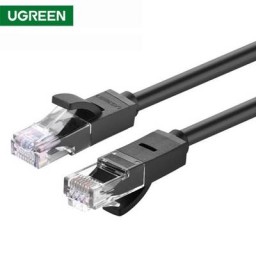 ქსელის კაბელი UGREEN NW102 (20161) Cat6 Patch Cord UTP Lan Cable 3m (Black)-JUSTSHOP.GE-ზე