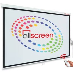 პროექტორის ელექტრო ეკრანი ALLSCREEN ELECTRIC PROJECTION SCREEN 400X270CM HD FABRIC CMP-400270 WITH REMOTE CONTROL 190 inch / 482 SM-JUSTSHOP.GE-ზე