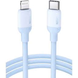 USB კაბელი UGREEN US387 (20313), MFi, Type-C To Lightning, 1m, Navy blue