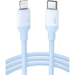 USB კაბელი UGREEN US387 (20313), MFi, Type-C To Lightning, 1m, Navy blue-JUSTSHOP.GE-ზე
