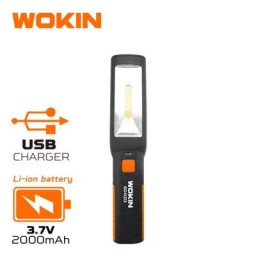 სამუშაო ფარანი Wokin 604103, 300 Lumens, USB, Work Lamp, Black/Orange-JUSTSHOP.GE-ზე