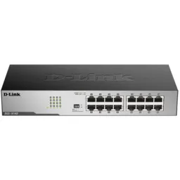 D-Link DGS-1016D Unmanaged Switch 16x1000Base-T, Surge 1KV, metal case-JUSTSHOP.GE-ზე