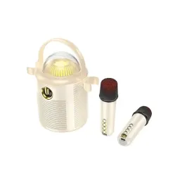 უსადენო დინამიკი Wireless Speaker Hoco Hoco BS59 Pearlescent BT speaker with mic , beige