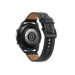 სმარტ საათის სამაჯური Smart Watch Band For Samsung Galaxy Watch3 41mm Replacement Genuine Leather Strap 20mm Universal Watch Band with Black Buckle - Black-JUSTSHOP.GE-ზე