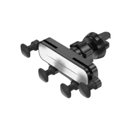 ტელეფონის სამაგრი Car Holder HOCO CA102 Manner gravity linkage car holder black silver-JUSTSHOP.GE-ზე