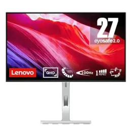 მონიტორი Lenovo Lenovo L27q-4A 27 IPS 2560x1440 350 cdm² 1ms 100Hz 3Wx2 speakers Cloud Grey-JUSTSHOP.GE-ზე