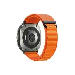 სმარტ საათის სამაჯური Smart Watch Band For Samsung Galaxy Watch Ultra 47mm Nylon Watch Strap G Hook Wristband - Orange-JUSTSHOP.GE-ზე