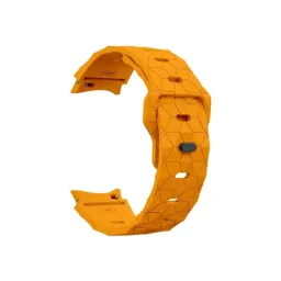 სმარტ საათის სამაჯური Smart Watch Band For Samsung Galaxy Watch FE 40mm KALEBOL KLB-ZQWFKGJ-001 Watch 4 5 6 Football Pattern Silicone Watch Strap Band - Orange-JUSTSHOP.GE-ზე