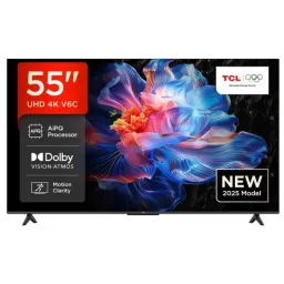 ტელევიზორი LED TCL TV 55(140cm) 55V6C 4K Google TV HDR10 WiFi5 BT5.2 Dolby Audio 10W 200X200