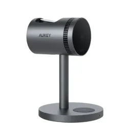 უსადენო დამტენი Wireless Charger Aukey 3 in-1 15W LC-MC311A MagFusion Pro Qi2 Active Cooling Wireless Charging Station Gray-JUSTSHOP.GE-ზე