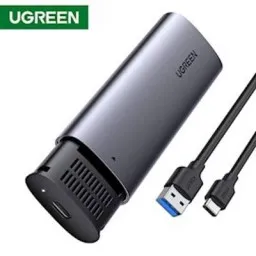 მყარი დისკის ქეისი UGREEN (10903) M.2 SATA NGFF SSD Enclosure, Aluminum USB 3.1 Gen 2 to B-Key 6Gbps with External UASP Solid State Drive Enclosure-JUSTSHOP.GE-ზე