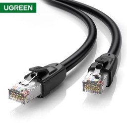 ქსელის კაბელი UGREEN NW121 (80787) Pure Copper Patch Cord Cat8 RJ45 Ethernet Cable 0.5M (Black)-JUSTSHOP.GE-ზე