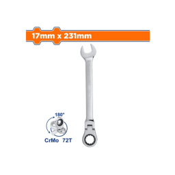 ქანჩის მოსახსნელი მოქნილი ჭრიალა თავით 17mm (WSA6117)
