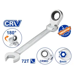 ქანჩის მოსახსნელი მოქნილი ჭრიალა თავით 19mm (WSA6119)