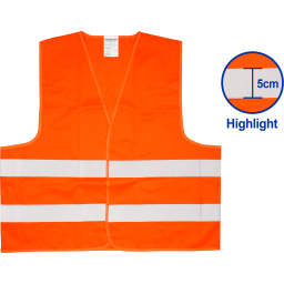 უსაფრთხოების ჟილეტი ნარინჯისფერი XL (WRV2801)-JUSTSHOP.GE-ზე