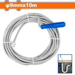 სადრენაჟო მილის საწმენდი მავთული 10m (WDD2310)-JUSTSHOP.GE-ზე