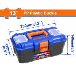 ხელსაწყოების ყუთი პლასტმაის ჩამკეტით 13 (WTB1313)-JUSTSHOP.GE-ზე
