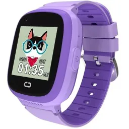 სმართ საათი Smart WatchCANYON kids watch Sunny KW-48 Video 4G GPS Games&Music Violet-JUSTSHOP.GE-ზე