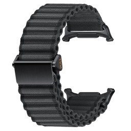 სმარტ საათის სამაჯური Smart Watch Band For Samsung Galaxy Watch Ultra 47mm Nylon Watch Band Replacement Wrist Strap - Black-JUSTSHOP.GE-ზე