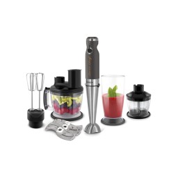 ბლენდერი Blender Sencor SHB 5501CH 9 in 1 Hand Blender,20 Level, TITANIUM QuadBlade Technology, Power Input 1 000 W, Extra Quiet DC Motor,800ml, 1250 ml Beaker with Li