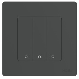 Moes ZS-SR-EU3-GY-MS Start Ring Zigbee სამ კლავიშიანი შუქის ჭკვიანი ჩამრთველი რუხი-JUSTSHOP.GE-ზე