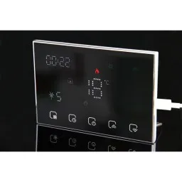 Moes WRHT-8000-GC-BK-EN უკაბელო პროგრამირებადი ჭკვიანი თერმოსტატი გაზის ქვაბისთვის შავი-JUSTSHOP.GE-ზე