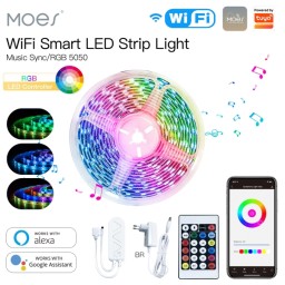 WIFI Smart Led Strip Kit; RGB; EU Type;-JUSTSHOP.GE-ზე
