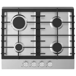 ჩასაშენებელი გაზის ქურის ზედაპირი Midea 60SK005, Built-in Gas Cooktop, Silver 60SK005