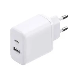 მობილურის დამტენი UGREEN X227 (45310), 20W, Type-C, USB, 2-Port Fast Charger, White-JUSTSHOP.GE-ზე