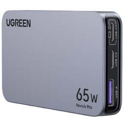 მობილურის დამტენი UGREEN X753 (25356) Nexode Pro, 65W, USB, Type-C, Ultra Slim Travel Adapter, Grey-JUSTSHOP.GE-ზე