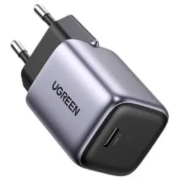 დამტენი UGREEN CD319 (25257) Nexode, 30W, Type-C with Type-c Cable 1m, GaN Fast Charger, Gray-JUSTSHOP.GE-ზე