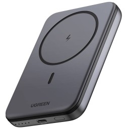 პორტატული დამტენი UGREEN PB561 (25919), 10000mAh 15W, Type-C, Magnetic Power Bank, Grey