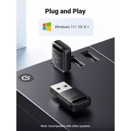 Bluetooth ადაპტერი UGREEN CM591 (90225), USB Bluetooth 5.3 Adapter, Black-JUSTSHOP.GE-ზე
