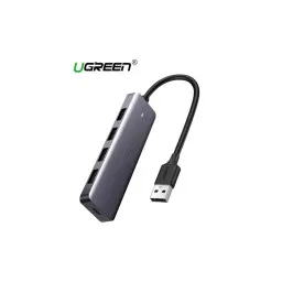 USB ჰაბი UGREEN CM219 (50985) UGREEN 4xUSB 3.0, Gray-JUSTSHOP.GE-ზე