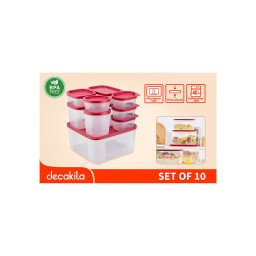 საკვების კონტეინერის ნაკრები 10ც (KMTT120R)-JUSTSHOP.GE-ზე