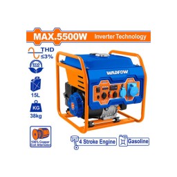 ელექტრო გენერატორი ბენზინის ძრავზე 5.5kW (WGEAB08)-JUSTSHOP.GE-ზე