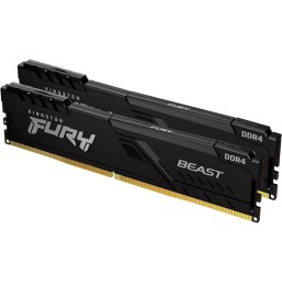 KF432C16BB1K2/32 Kingston 32GB 3200MT/s DDR4 CL16 DIMM (Kit of 2) 1Gx8 FURY Beast Black