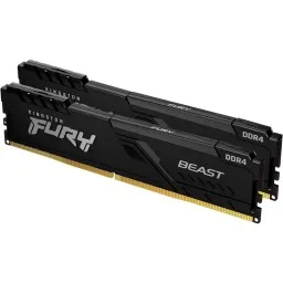 KF432C16BB1K2/32 Kingston 32GB 3200MT/s DDR4 CL16 DIMM (Kit of 2) 1Gx8 FURY Beast Black-JUSTSHOP.GE-ზე