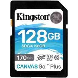 Kingston 128GB SDXC C10 UHS-I U3 R170/W90MB/s Canvas Go Plus-JUSTSHOP.GE-ზე