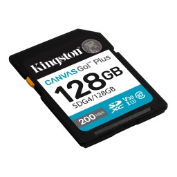 ფლეშ ბარათი Kingston Canvas Go Plus 128GB SD Card | Up to 200MBs | Class 10, UHS-I, U3, V30 | SDG4128GB-JUSTSHOP.GE-ზე
