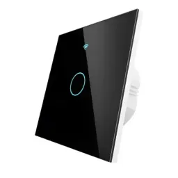 Moes WiFi+RF Switch; EU Type;1 Gange ერთ კლავიშიანი შუქის ჭკვიანი ჩამრთველი შავი-JUSTSHOP.GE-ზე