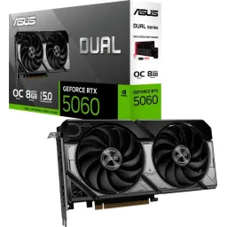 ვიდეობარათი ASUS Graphic Card GeForce RTX 5060 8 GB GDDR7 OC DUAL-RTX5060-O8G-JUSTSHOP.GE-ზე