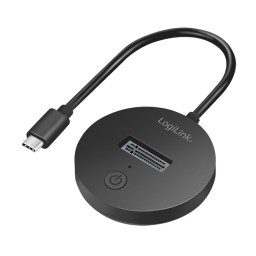 მყარი დისკის დოქ სადგური: Logilink QP0032 USB 3.2 Gen 2 Quickport 1-Bay for M.2 NVMe (PCIe) and SATA (NGFF) SSDs