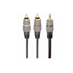 კაბელი: Gembird CCA-352-2.5M 3.5 mm stereo plug to 2*RCA plugs 2.5m-JUSTSHOP.GE-ზე