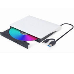 ოპტიკალი: Gembird DVD-USB-03-BW External USB DVD drive-JUSTSHOP.GE-ზე