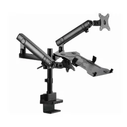 მონიტორის საკიდი: Gembird MA-DA3-02 Desk mounted adjustable monitor arm with notebook tray (full-motion) 17-32-JUSTSHOP.GE-ზე