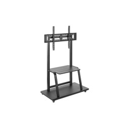 ტელევიზორის სადგამი: Gembird TVS-100F-01 TV floor stand with caster wheels 37-100